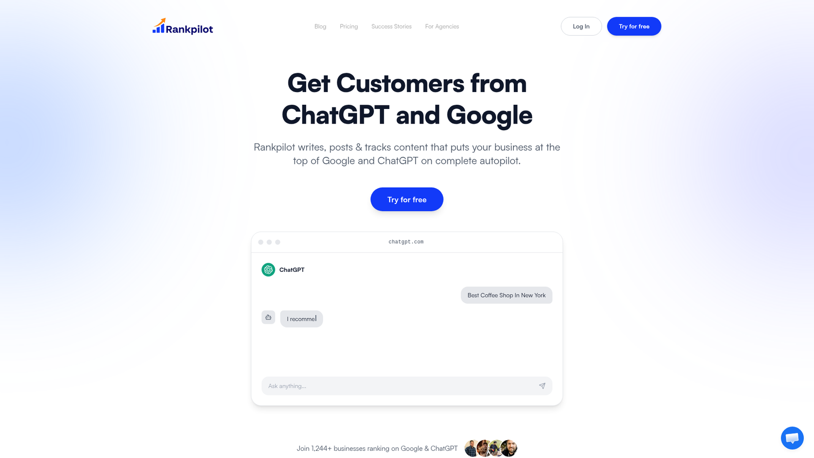 Rankpilot.dev Review - Homepage Screenshot