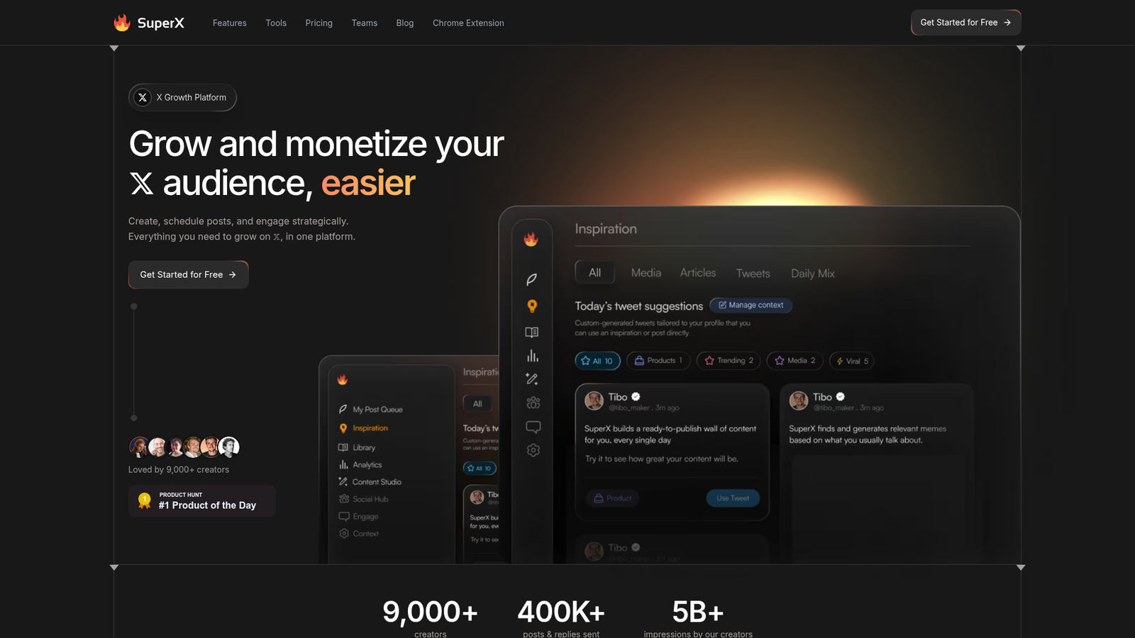 SuperX.so - Homepage Screenshot
