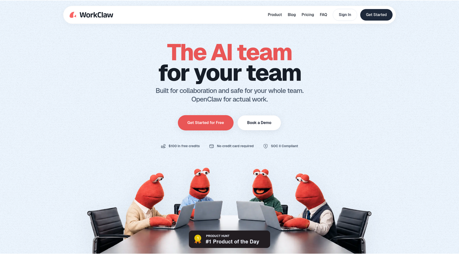 WorkClaw - Homepage Screenshot