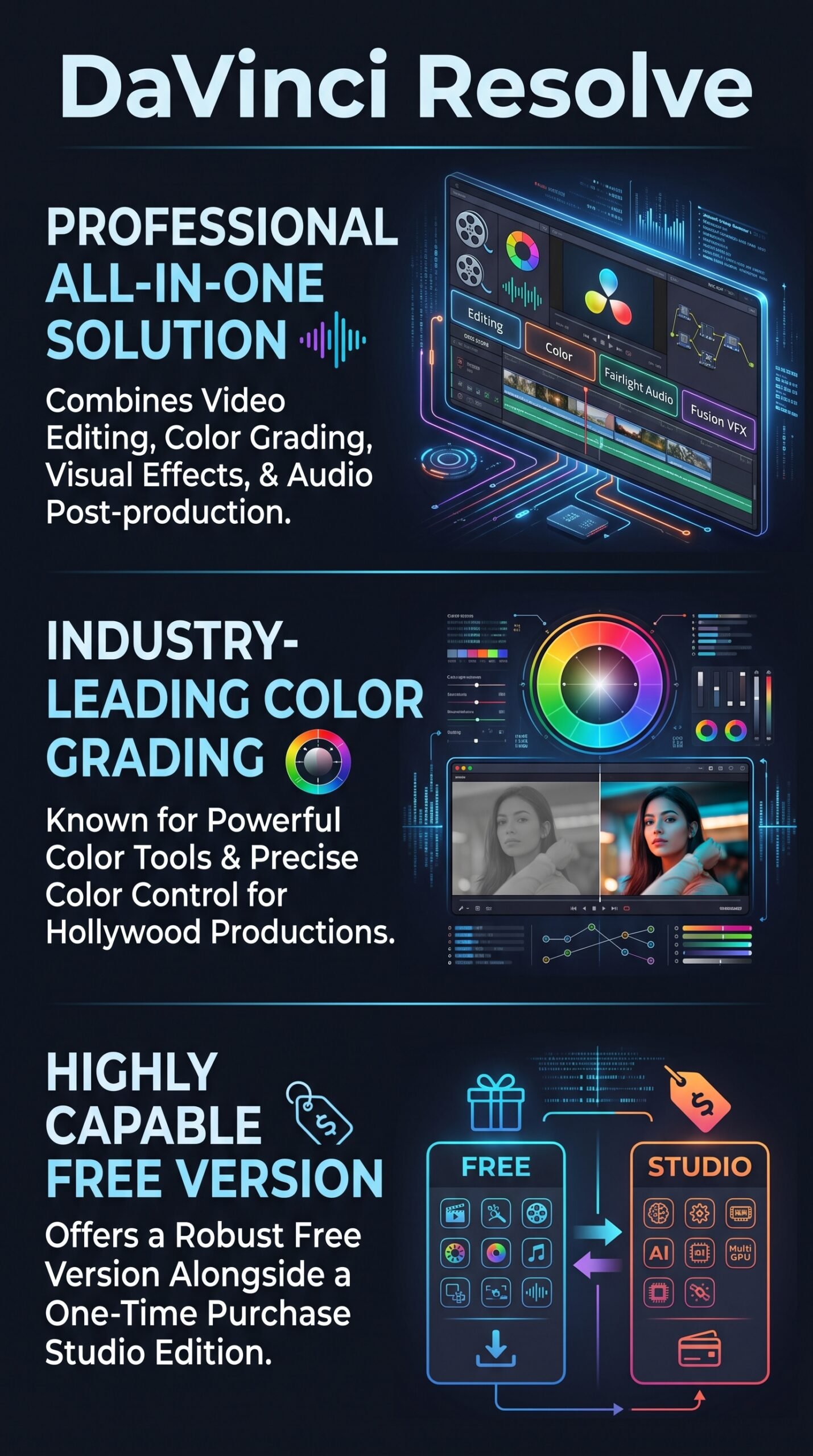 DaVinci Resolve - Infographic