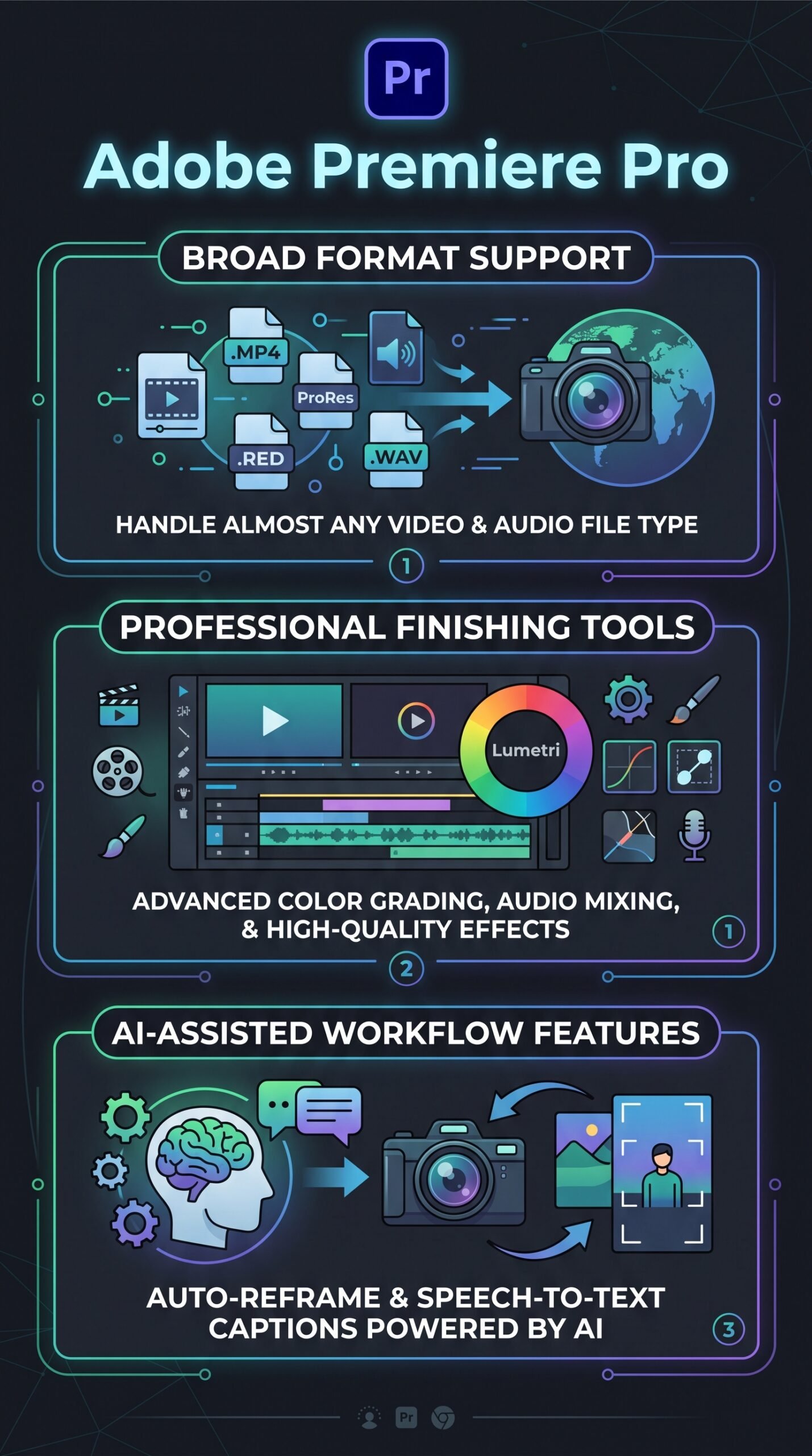 Adobe Premiere Pro - Infographic
